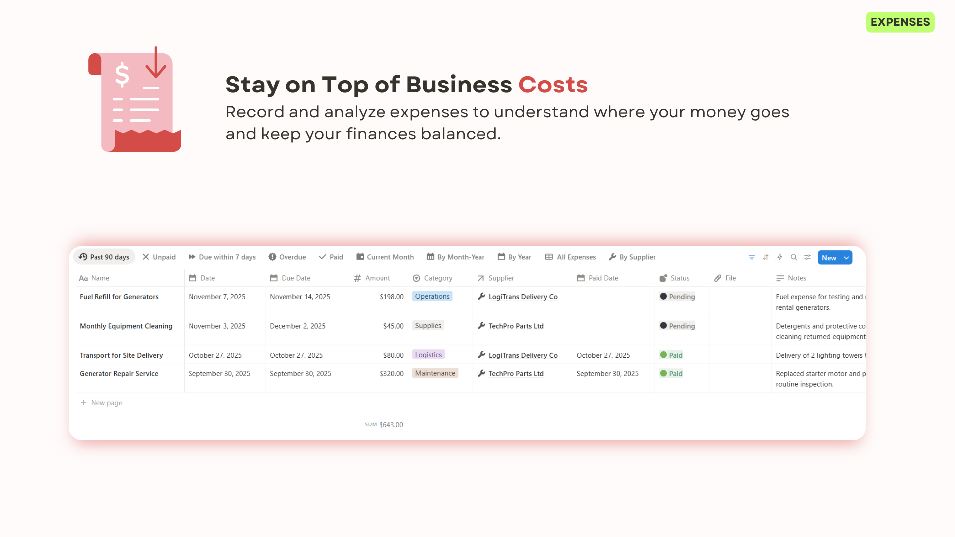 Expenses Screenshot 15