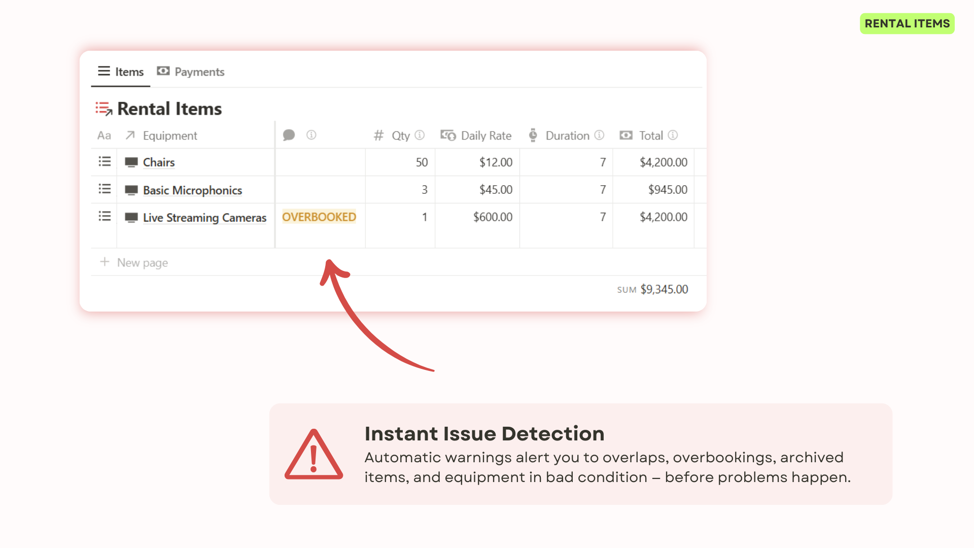 Rental Warnings Screenshot 11